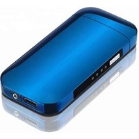 Amazon Hot Selling Dual Arc Plasma Lighter USB Rechargeable Windproof Flameless Electric Smoking Pipe Lighter for Man And Girls