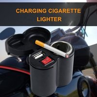 Waterproof 2A fast charging motorcycle usb port charger with cigarette lighter