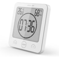 Waterproof Bathroom Clock Timer Suction Cups