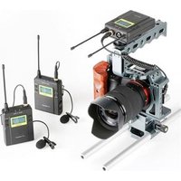 Best Quality By-Wm5 Wireless Microphone Headset Mic With Two Way Communication System For Dslr Camera Camcorder Audio Recorder