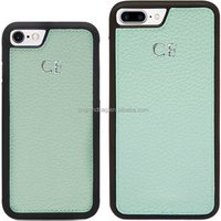 100% Genuine Pebbled Full Grain Leather Mobile Phone case for Iphone 7/8 Plus/X