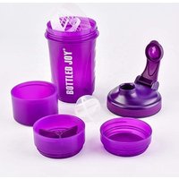 500ml Bpa Free Plastic Three Layers Protein Shake Mixer Shaker Bottle with Ball