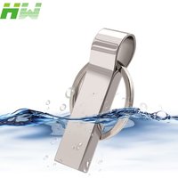 Metal USB Flash Drive 32gb for computer Pendrive 16gb usb stick Metal Key Chain Pen Drive 8gb High Speed Waterproof