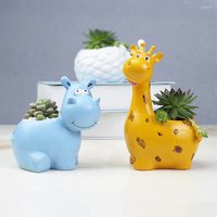 Cartoon Animal Resin Flower Pot Succulents