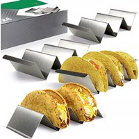 Taco Holder Set 4 Stainless Steel Taco Stand