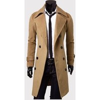 Double Breasted Long Winter Trench Coat