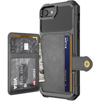 For iPhone 8 case Magnetic card folded wallet cellphone covers, mobile phone shell for iphone 8