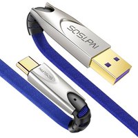 SOSLPAI wholesale usb type c cable nylon fabric 18w type-c usb data charging cable for android