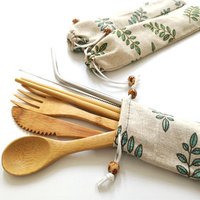 Silicone Bamboo Kitchen Utensil Set