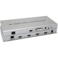 High quality 2x2 4K HDMI Video Wall Controller HDMI and DVI input 4 HDMI output