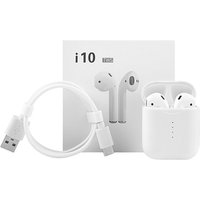 2019 hot selling i10 TWS bluetooth earphone with charging box wireless earbuds touch control stereo headset