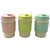 Personalised Biodegradable Wheat Straw Fiber Mug Lid