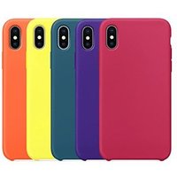 for apple phone case liquid silicon case cover for iphone x case silicone red