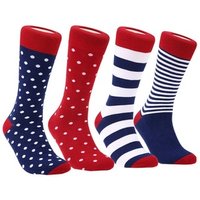 Colourful Combed Cotton Dress Socks