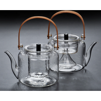 Handblown Borosilicate Glass Teapot Cups Set