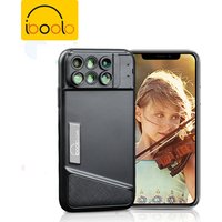 IBOOLO Brand Newest Universal Cell phone Lens 6 in1 Camera Lens Kit For iPhone X