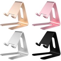 Universal Cell Phone And Tablet Desk Stand with Anti-Slip Base and Convenient Charging Port