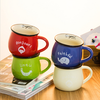 Retro Creative Ceramic Big Belly Cup Simple Breakfast Milk or Coffee Cup
