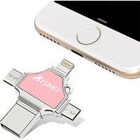 Custom Logo 4 in 1 USB Flash Drive 16gb 32gb 64gb 128gb gift memory stick otg pen drive for iphone x 8 7 Plus smart phones