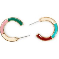 2019 unique earrings Fashion colorful Enamel C Shape hoop Earring for women wholesale