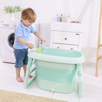 Wholesale BPA-Free plastic bathtub collapsible baby bath tub