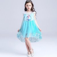 Lace Elsa Pattern Party Dress