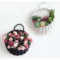 Hanging Rattan Flower Pot Plastic Liner