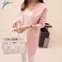 Longline Knitted Cardigan Pockets