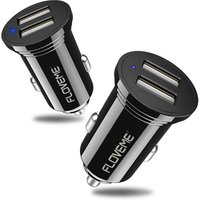 Free Shipping Universal Car USB Phone Charger FLOVEME 5V 2.4A Dual USB Car Charger