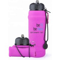BPA Free Folding Silicone Leak Proof Sport Water Bottle