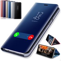 Smart Mirror Flip Phone Case For Samsung Galaxy A20E A10 A20 A30 A40 A50 A60 A70 A80 A90 A3 A5 A7 A9 A6 A8 A7 Plus 2018 Cover