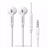 Hot Sales Headset 3.5mm Stereo Handsfree in Ear Earphone with Mic VOL volume control for Samsung earphone S6 in ear headphone