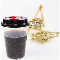 500ml disposable beverage milk tea clear pp plastic cup