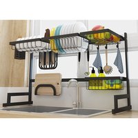 Double Layer Kitchen Dishes Draining Rack