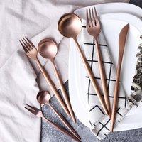 Rose Gold Copper Cutlery Set