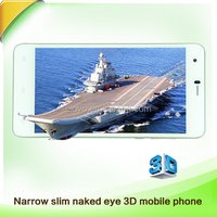 Top 3D android smartphone glasses free 4G, 5.5 inch dual sim mobile phone
