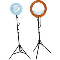 LED 18 inch Ring Flash Light dimmable photographic circle selfie Ring Light makeup studio light stand with carry bag