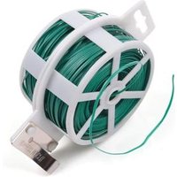 Hortiking 100m Gardening Tools of Agriculture Plastic Coated Twist Tie Roll Wire Spool Cable 100m