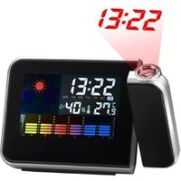 High quality Multifunctional Digital Clock LCD Display LED Alarm Clock with Weather Station / Temperature / Humidity / Calendar