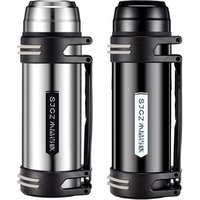2L Big capacity stainless steel vacuum flask for outdoor deluxe travel mug/sports water bottle thermos with handle