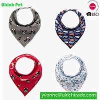 Custom Printed Logo Triangle Christmas 9 Style Adjustable Pet Dog Collar Bandanas