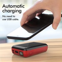 Licheers portable thin fast charging qi wireless mini usb pd power bank 10000mah mini power bank pd slim wireless pd power bank
