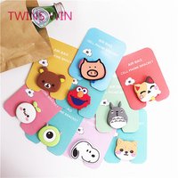 Armenia hot new mobile phone accessory wholesale low cost best quality cartoon animal style silicone ring phone holder 016