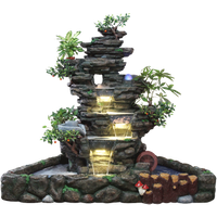 Outdoor Resin Rockery Waterfall Garden Fountain