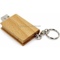 Custom usb drives Book shape usb flash drive holy bible usb stick wooden pen drive 4gb u disk