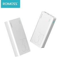 ROMOSS High Capacity LED 30000mAh 18W PD Three Ports Fast Charger Portable Powerbank Power bank for Huawei .