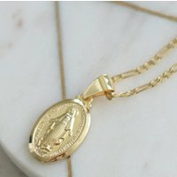 Fashion Christian design the virgin Mary cameo gold plated women pendant necklace