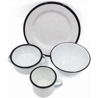 Melamine Enamelware Dinner & Camping Set