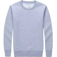 Plain Cotton Pullover Crew Neck Sweatshirt