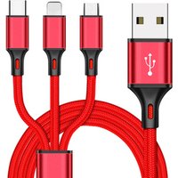 2019 New Design Factory Price 3 in 1 Multi Function Charging Data Cable High Quality Adapter Cable For iPhone, type-C Use